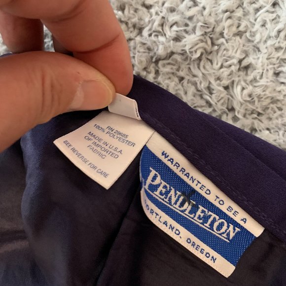 Cute Purple Pendleton Skirt. Size 6. Pendleton of Portland Oregon. Made in USA. - Picture 14 of 15